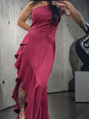 Mac Duggal asymmetrical high low dress/ gown